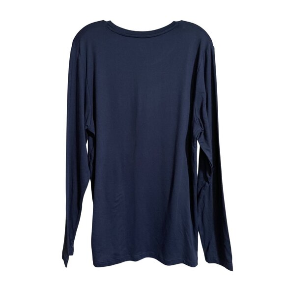 Life Is Good Sleepwear Weekend Warrior Long Sleeve Shirt Mens M Navy Blue - Picture 3 of 5